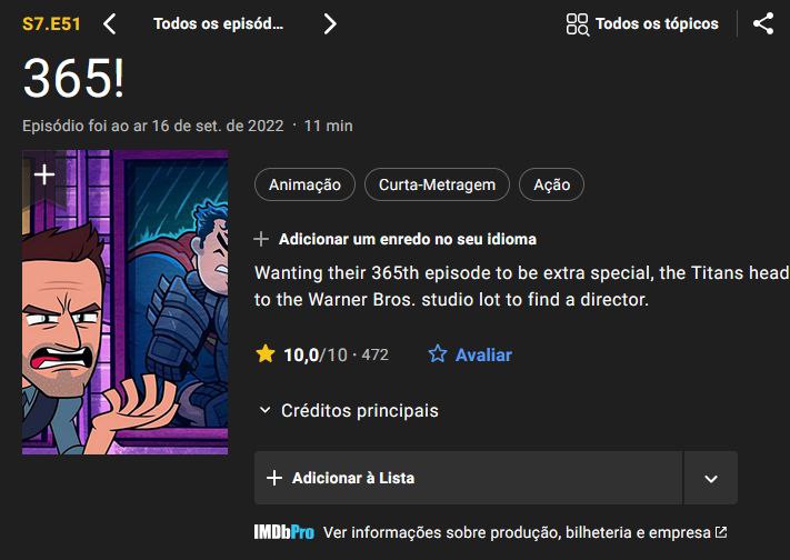 Zack Snyder Teen Titans Go! 365