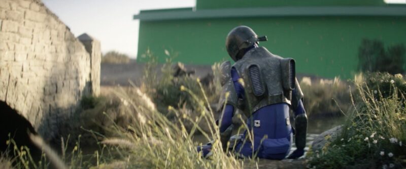 Rebel Moon — Parte 1: A Menina do Fogo. (Destaque) Jimmy (Interpretação de Dustin Ceithamer/Voz de Anthony Hopkins) em Rebel Moon — Parte 1: A Menina do Fogo. Cr. Netflix ©2023.