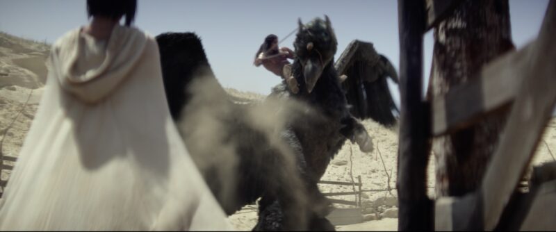 Rebel Moon – Parte 1: A Menina do Fogo. (Destaque) Staz Nair como Tarak em Rebel Moon – Parte 1: A Menina do Fogo. Cr. Netflix ©2023.