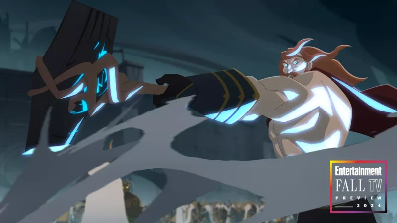 Pilou Asbæk como Thor em 'Crepúsculo dos Deuses'. FOTO: Netflix