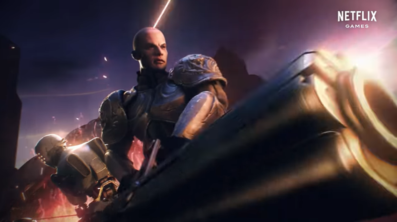 Imagem: Divulgação Netflix e Super Evil Megacorp ~ Classe 'The Banner Guard' de Blood Line: A Rebel Moon Game